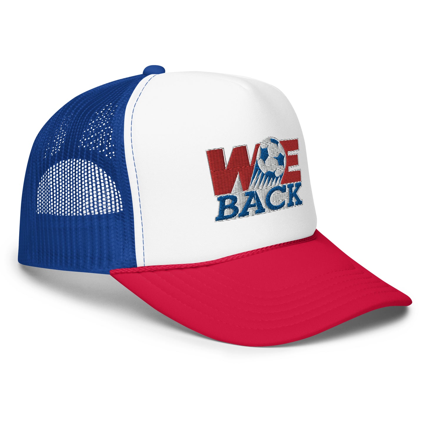 We Back Trucker Tri-Color Hat